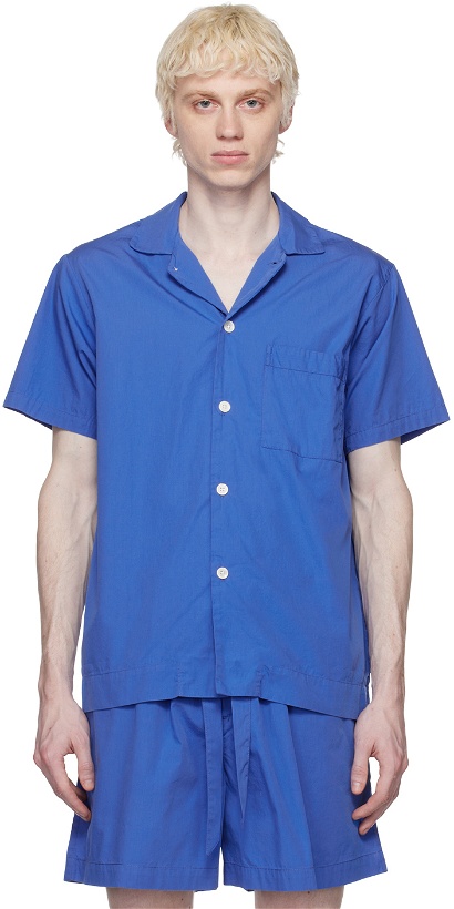 Photo: Tekla Blue Buttoned Pyjama Shirt