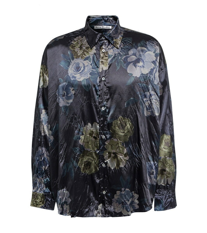 Photo: Acne Studios Floral satin shirt