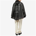 And Wander Men's Sil Poncho in Charcoal