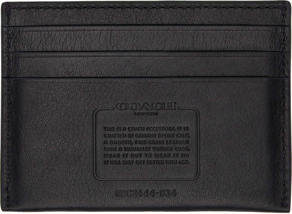 Coach 1941 Black Embossed Card Holder