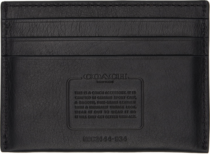 Photo: Coach 1941 Black Embossed Card Holder