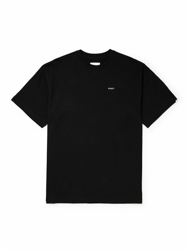 Photo: WTAPS - Logo-Embroidered Cotton-Jersey T-Shirt - Black