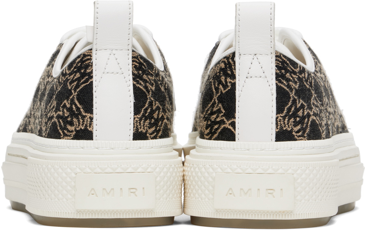 AMIRI White & Black MA Quad Jacquard Court Sneakers Amiri