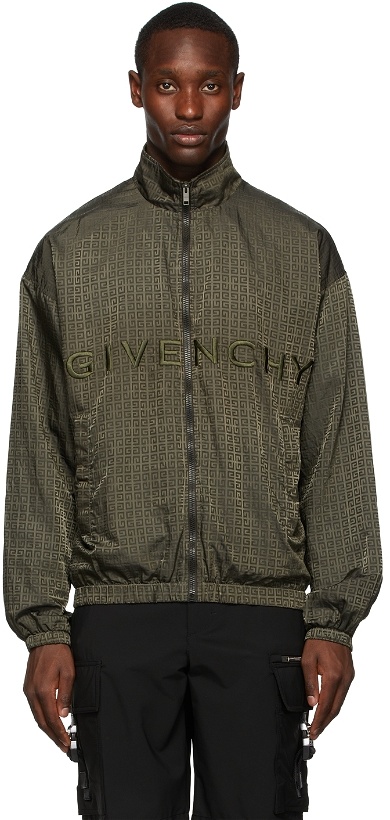 Photo: Givenchy Green 4G Jogger Jacket