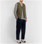 Gramicci - Black Belted Tapered Cotton-Corduroy Trousers - Blue