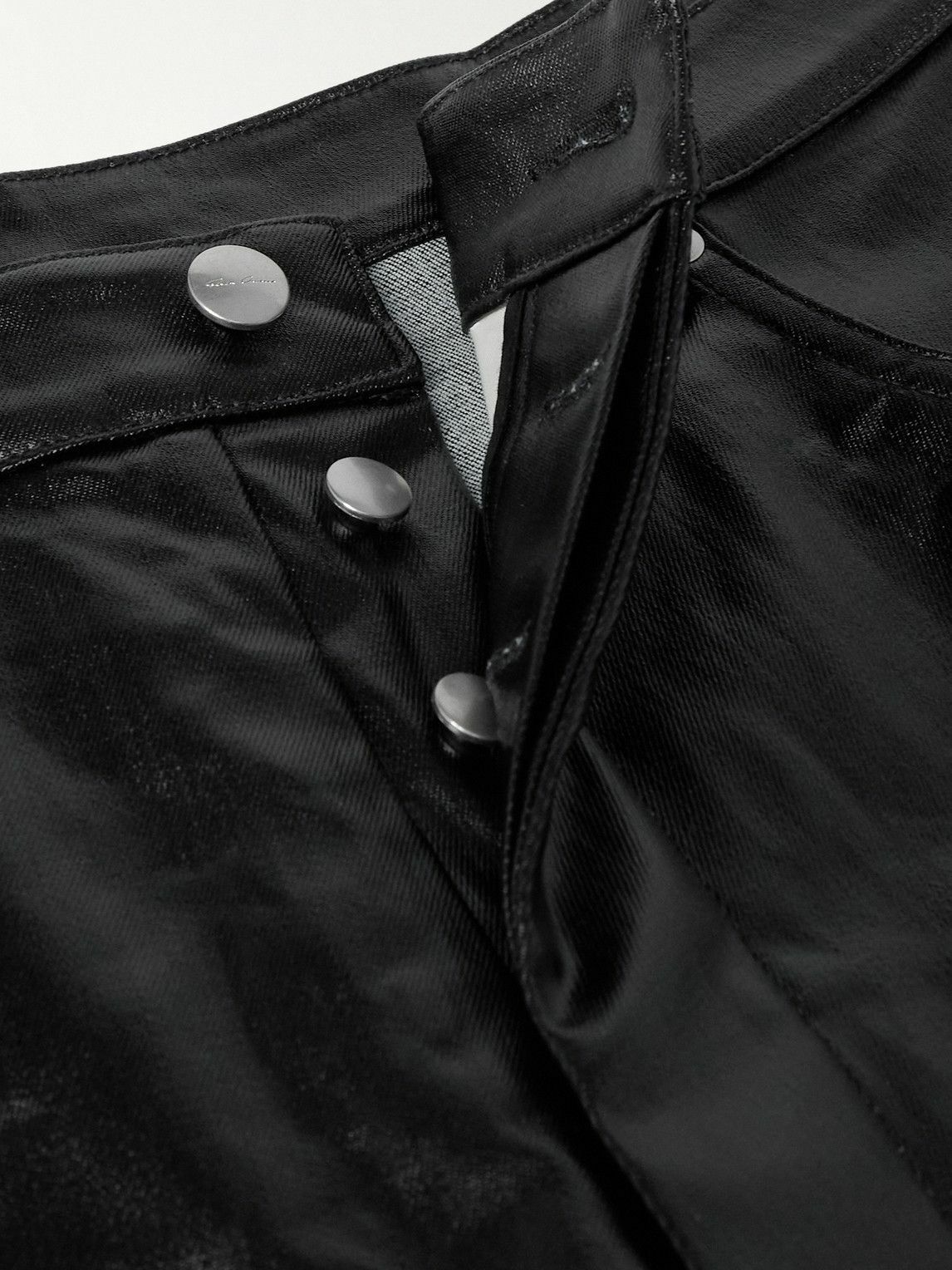 Rick Owens - Geth Straight-Leg Coated Jeans - Black Rick Owens
