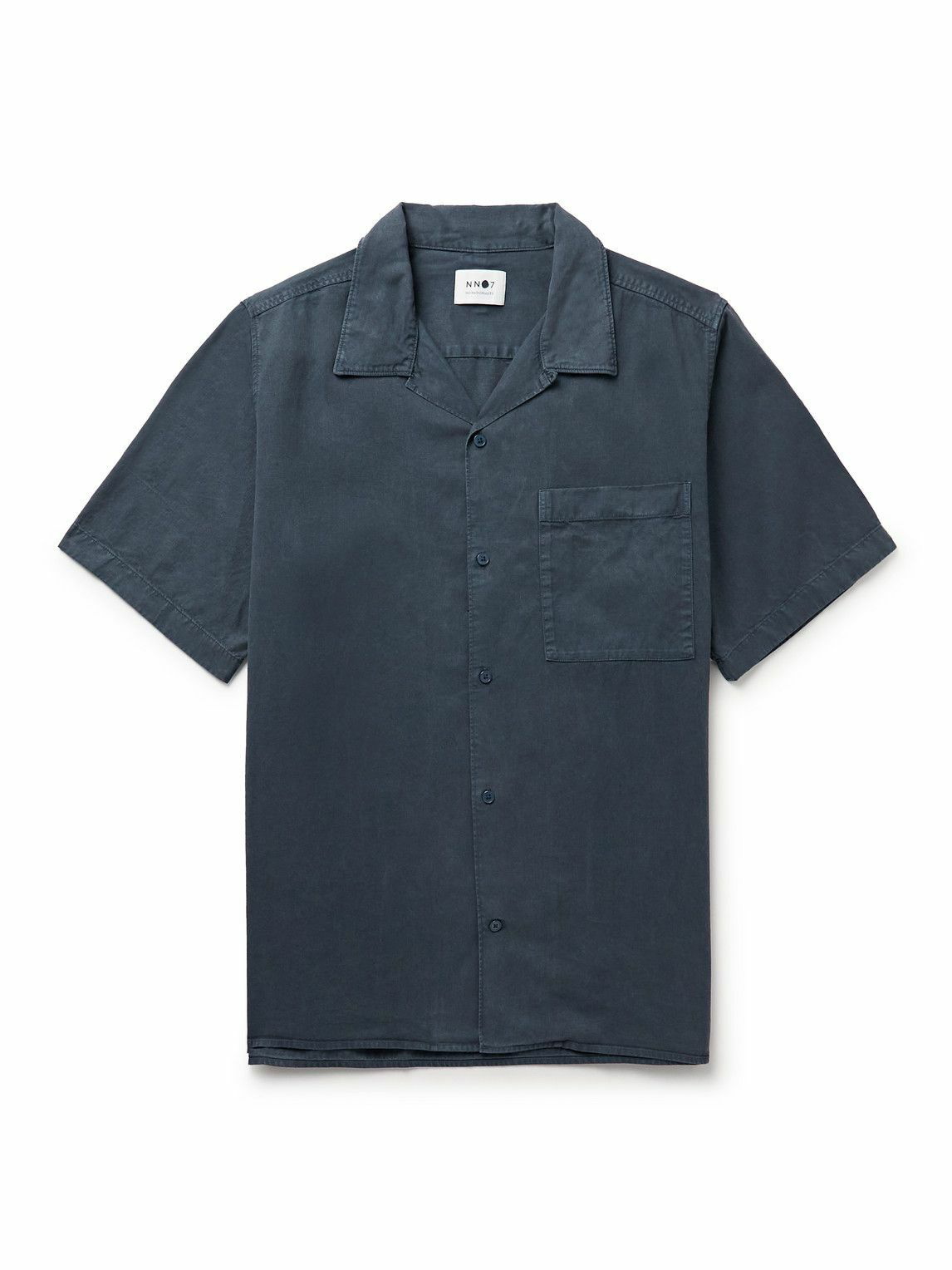 NN07 - Julio 5029 Convertible-Collar Twill Shirt - Blue NN07