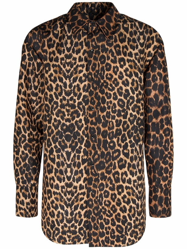 Photo: SAINT LAURENT - Leopard Print Silk Shirt