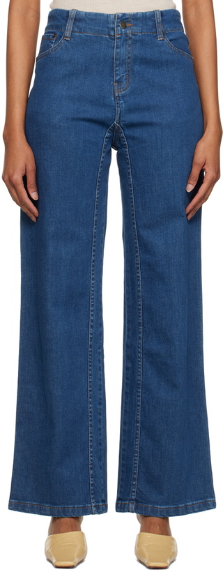 Photo: Subtle Le Nguyen Blue On-Ward Jeans