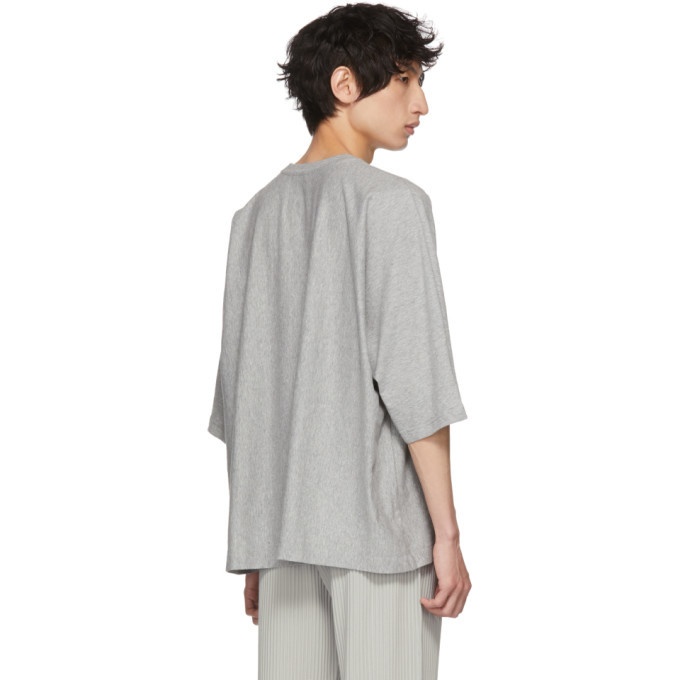 Homme Plisse Issey Miyake Grey Release T Shirt Homme Plisse Issey