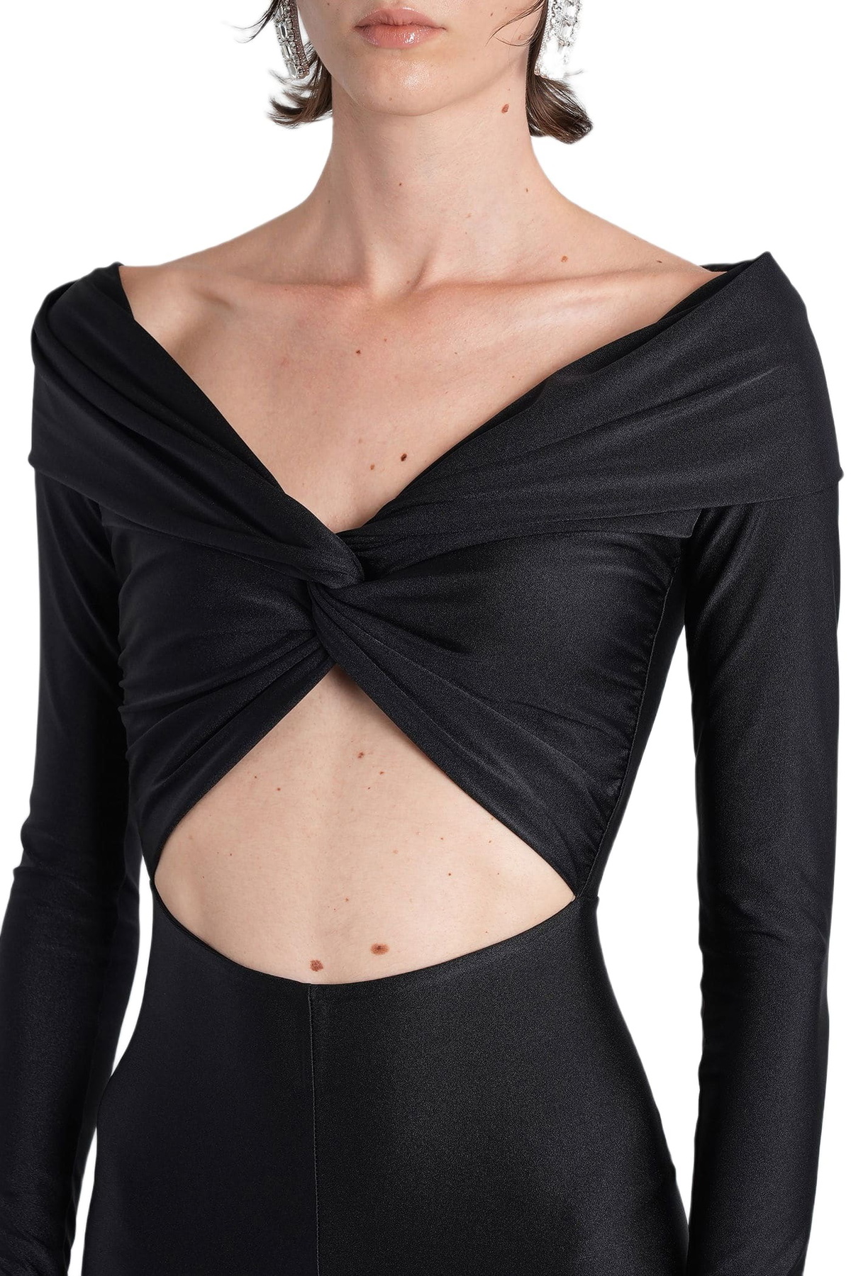 The Andamane Kendall Jumpsuit In Black Polyamide