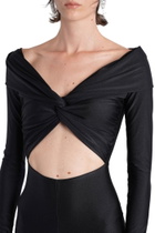 The Andamane Kendall Jumpsuit In Black Polyamide
