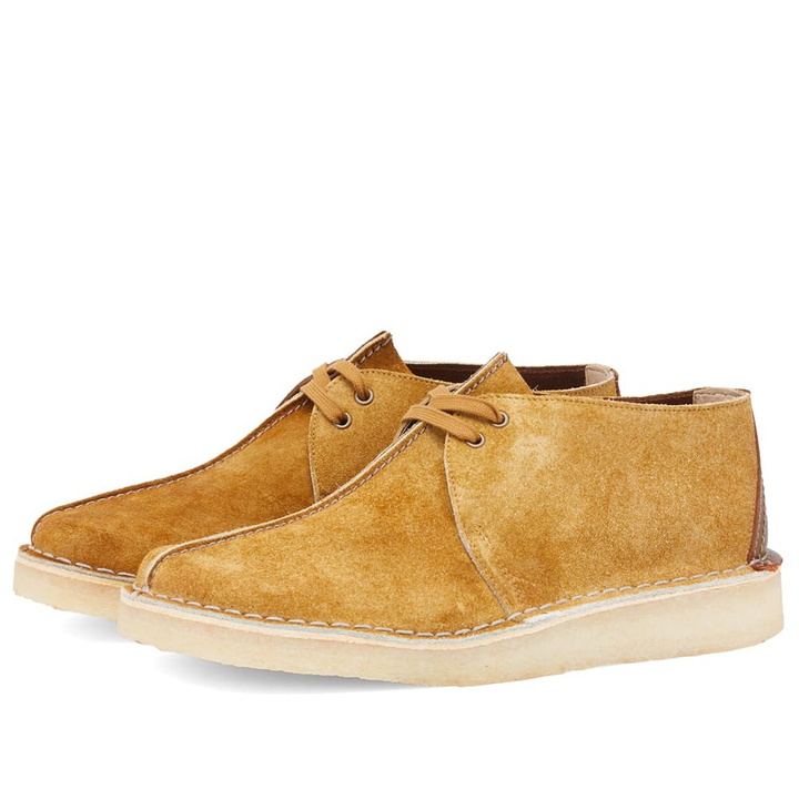 Photo: Clarks Men's Desert Trek in Oak Hairy Suede