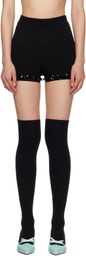SHUSHU/TONG Black Knitted Shorts