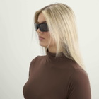 Oakley Plantaris SQ Sunglasses in Matte Black/Prizm Grey 