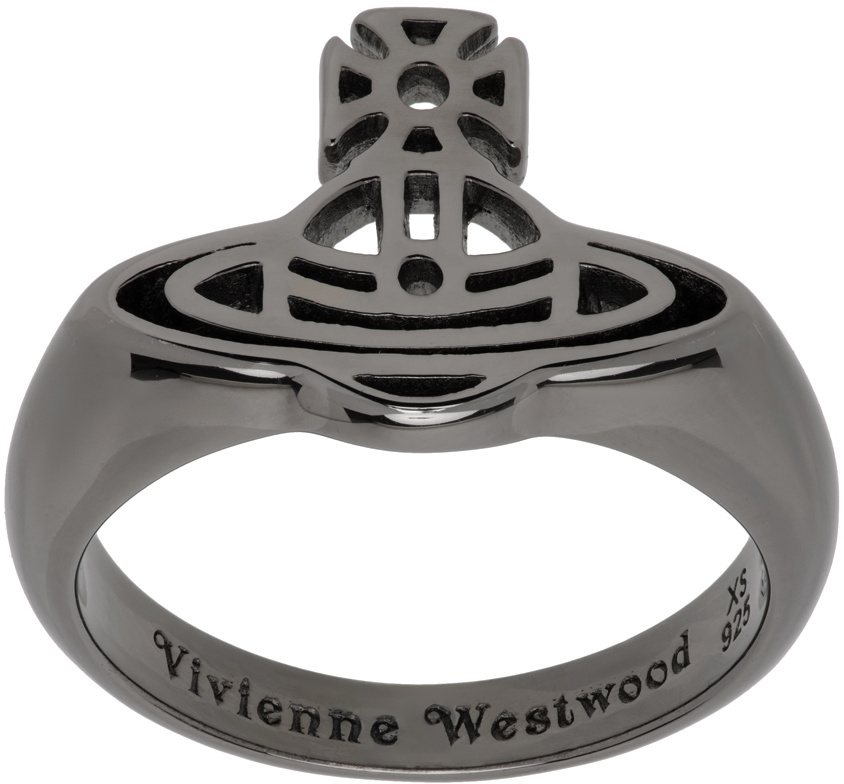 Vivienne Westwood Gunmetal Avon Ring