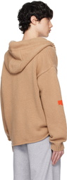 JW Anderson Tan & Orange Anchor Logo Hoodie