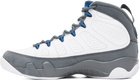 Nike Jordan Gray & White Air Jordan 9 Retro Sneakers