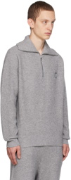 Maison Kitsuné Gray Bold Fox Sweater
