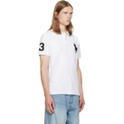 Polo Ralph Lauren White Big Pony Mesh Polo