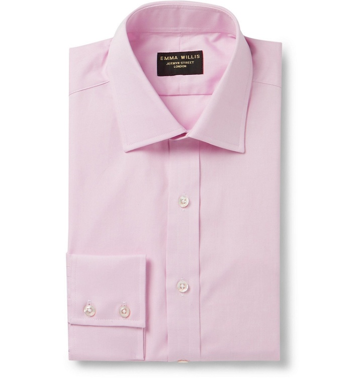 Photo: Emma Willis - Pink Slim-Fit Cotton Oxford Shirt - Pink