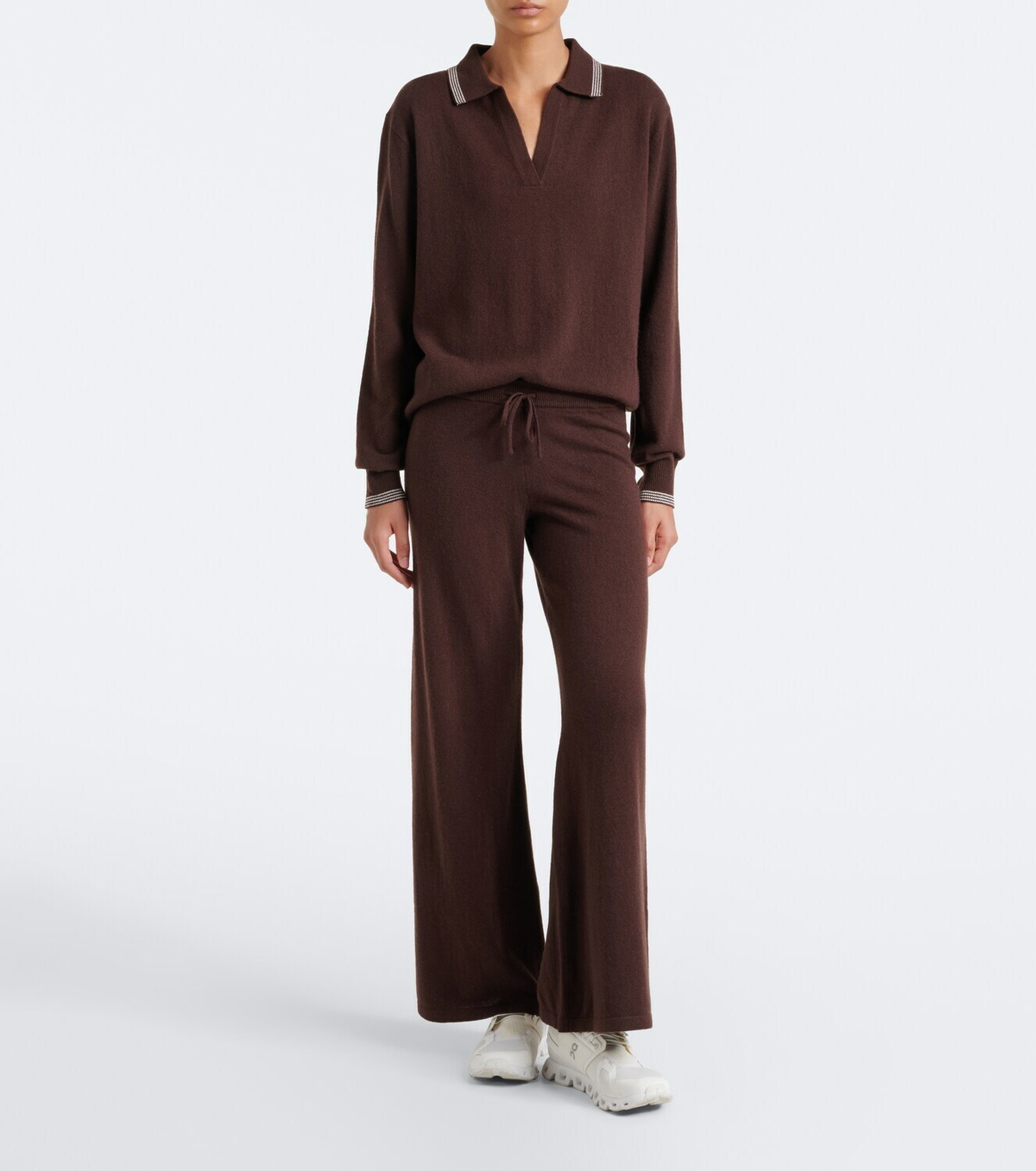The Upside Coco Luna cashmere-blend polo sweater