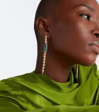 Suzanne Kalan 18kt gold drop earrings with gemstones