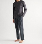 Sunspel - Striped Cotton Pyjama Trousers - Black