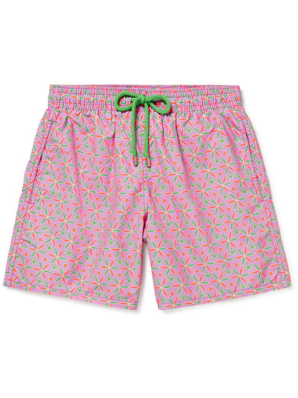 Photo: VILEBREQUIN - Moorea Printed Mid-Length Swim Shorts - Pink