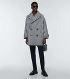 Ami Paris Oversized houndstooth wool coat