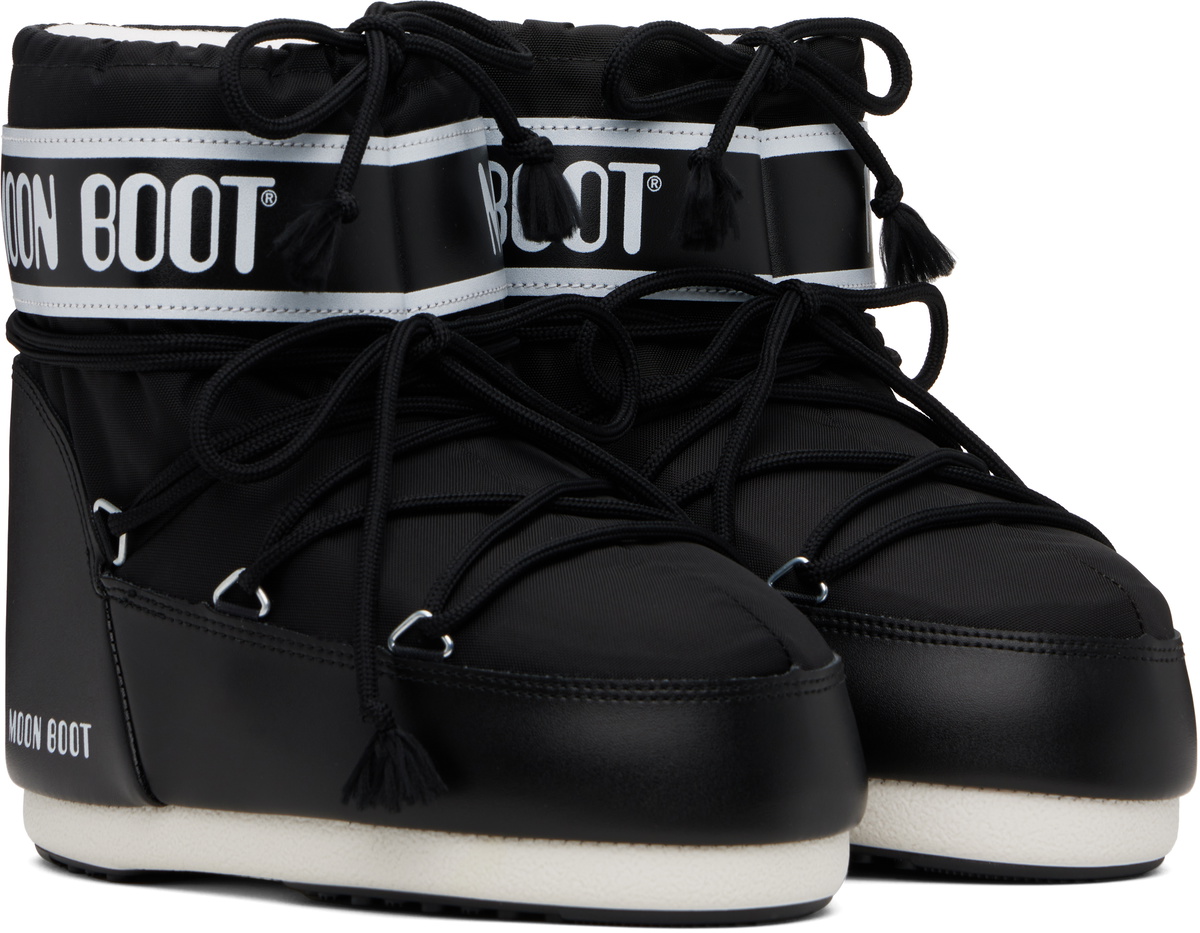 Moon Boot Black Icon Low Nylon Boots Moon Boot