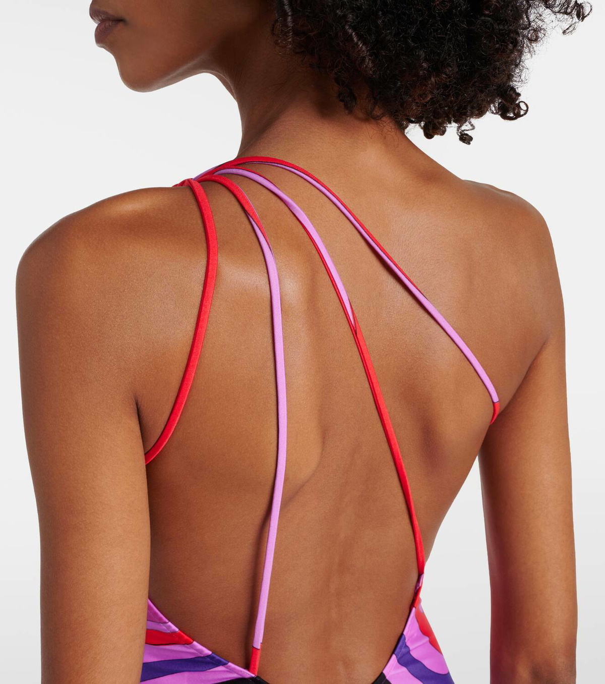 Pucci Marmo one-shoulder swimsuit