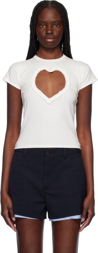 Photo: AMBUSH White Heart Baby T-shirt