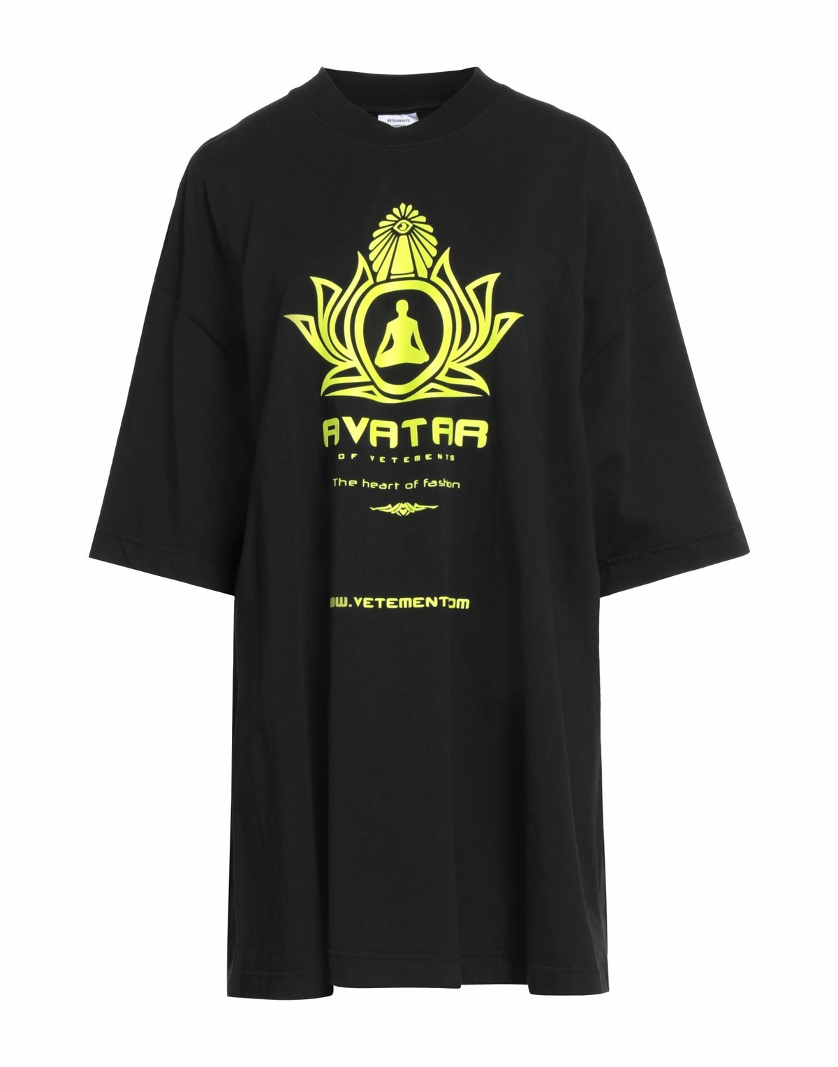 VETEMENTS Black Deconstructed Long Sleeve T-Shirt Vetements