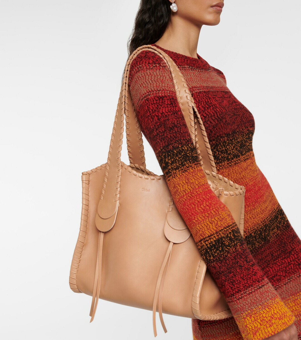 Chloe - Mony Medium leather tote bag Chloe