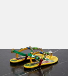 Dolce&Gabbana Embellished patent leather thong sandals