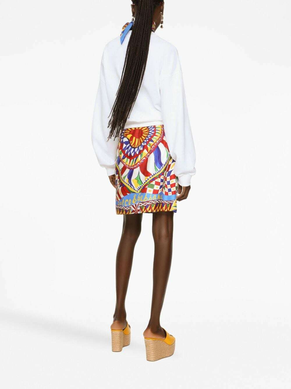 【関税＆送料込み】Dolce & Gabbana Short Skirt Dolce & Gabbana floral-print Mini Skirt | Red | FARFETCH