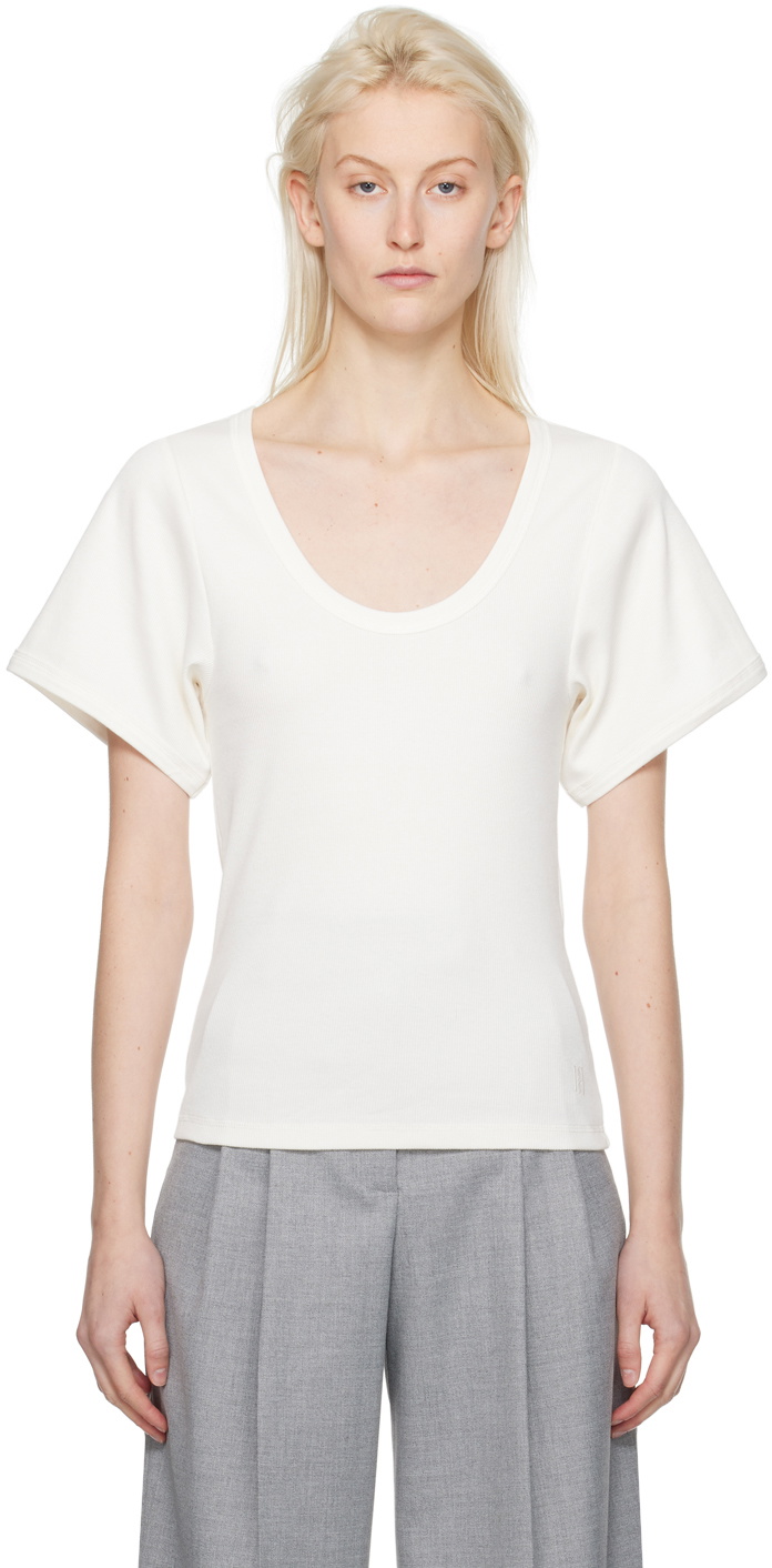 by Malene Birger Off-White Lunai T-Shirt by Malene Birger