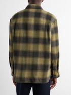 A.P.C. - Malaury Checked Wool-Blend Flannel Shirt - Green