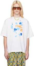 Marni White Dripping T-Shirt