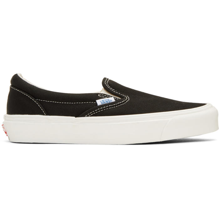 Photo: Vans Black OG Classic LX Slip-On Sneakers