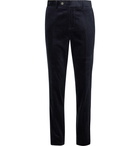 Brunello Cucinelli - Indigo Sea Island Cotton-Corduroy Trousers - Blue