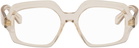 LOEWE Beige Anagram Glasses