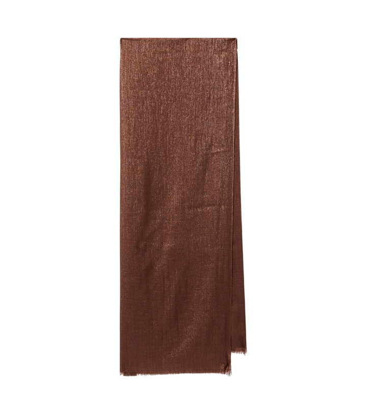 Photo: Brunello Cucinelli Lurex® cashmere and silk-blend scarf