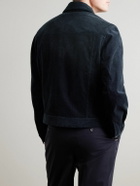 Mr P. - Cotton-Corduroy Trucker Jacket - Blue