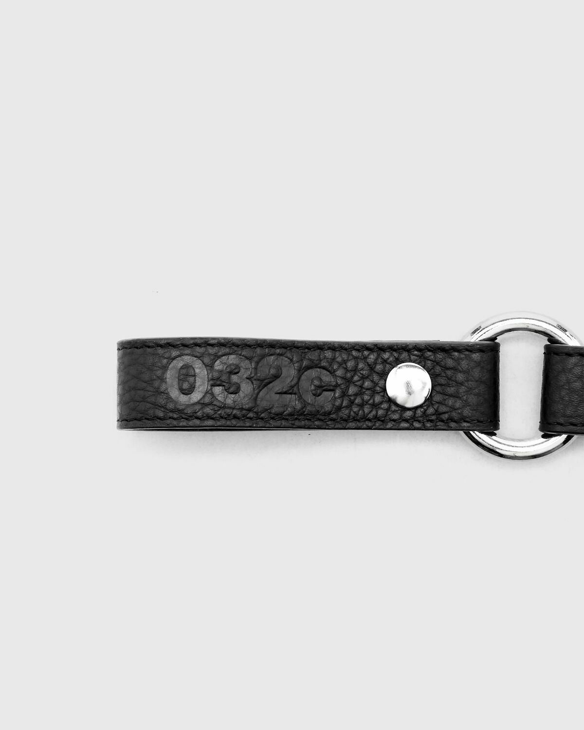 032c LEATHER KEYCHAIN Black Men