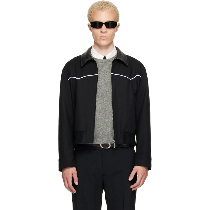 Photo: Ernest W. Baker Black Western Harrington Jacket