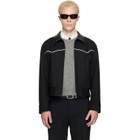 Ernest W. Baker Black Western Harrington Jacket