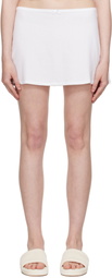 SKIMS White Drop Needle Pointelle Miniskirt
