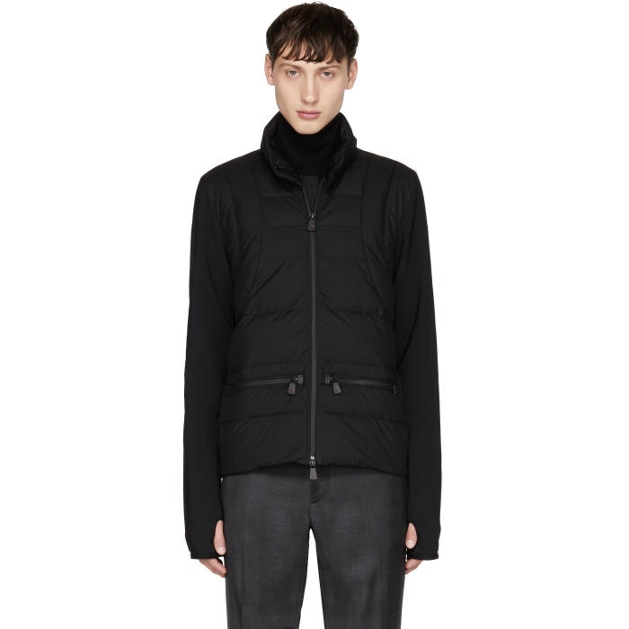 Photo: Moncler Grenoble Black Quilted Front Jacket